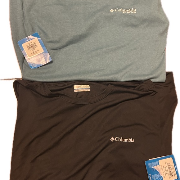 Columbia Other - Columbia Blue and Black short sleeve T-Shirts NWT men's XL